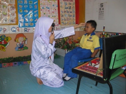 ‘Pre-school Eye Screening’ program were performed to detect refractive errors in early stage2